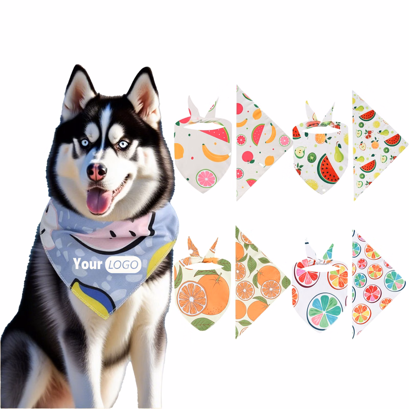 Cartoon Cute Pet Triangle Scarf