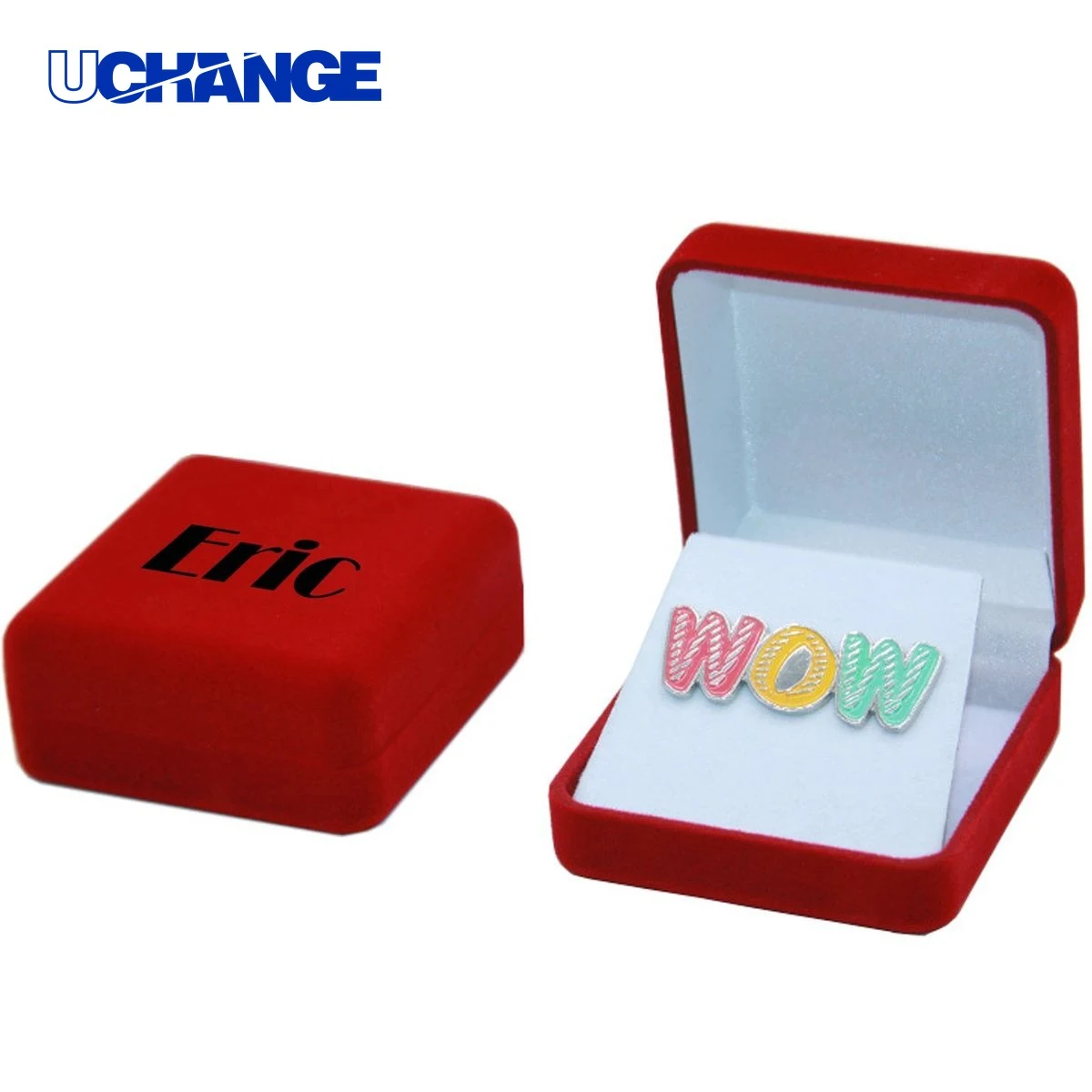 Lapel Button Pin Badge with Velvet Box 1