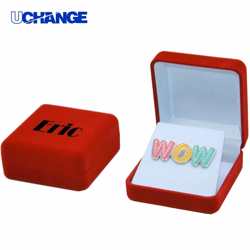 Lapel Button Pin Badge with Velvet Box