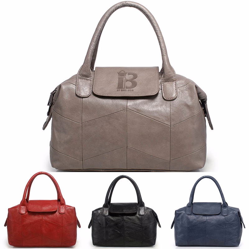 Genuine Leather Crossbody Satchel Handbags