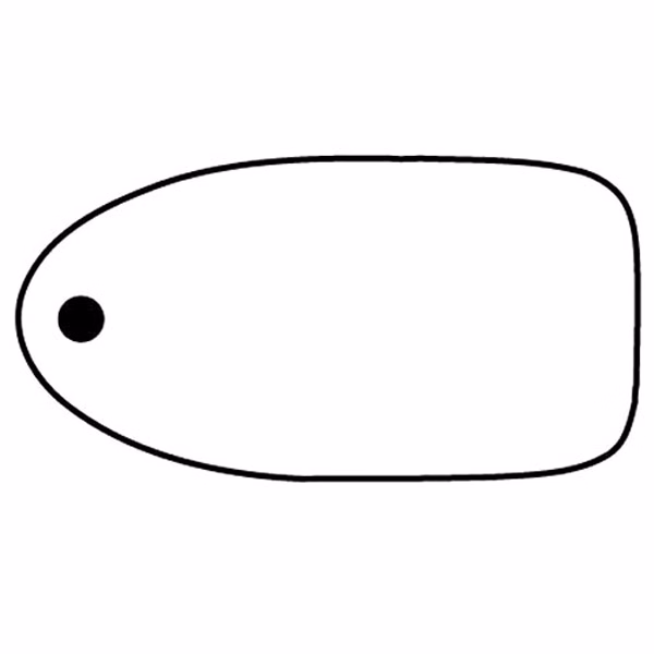 Oval 19 Key Tag - Spot Color