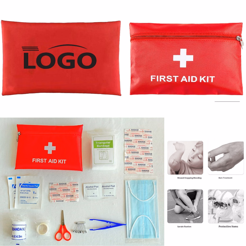 Custom 12 Pieces Portable First Aid Kit Set