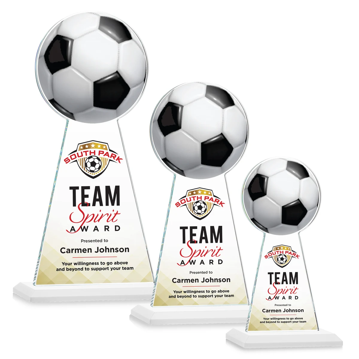 Edenwood Soccer VividPrint™ Award - White 1