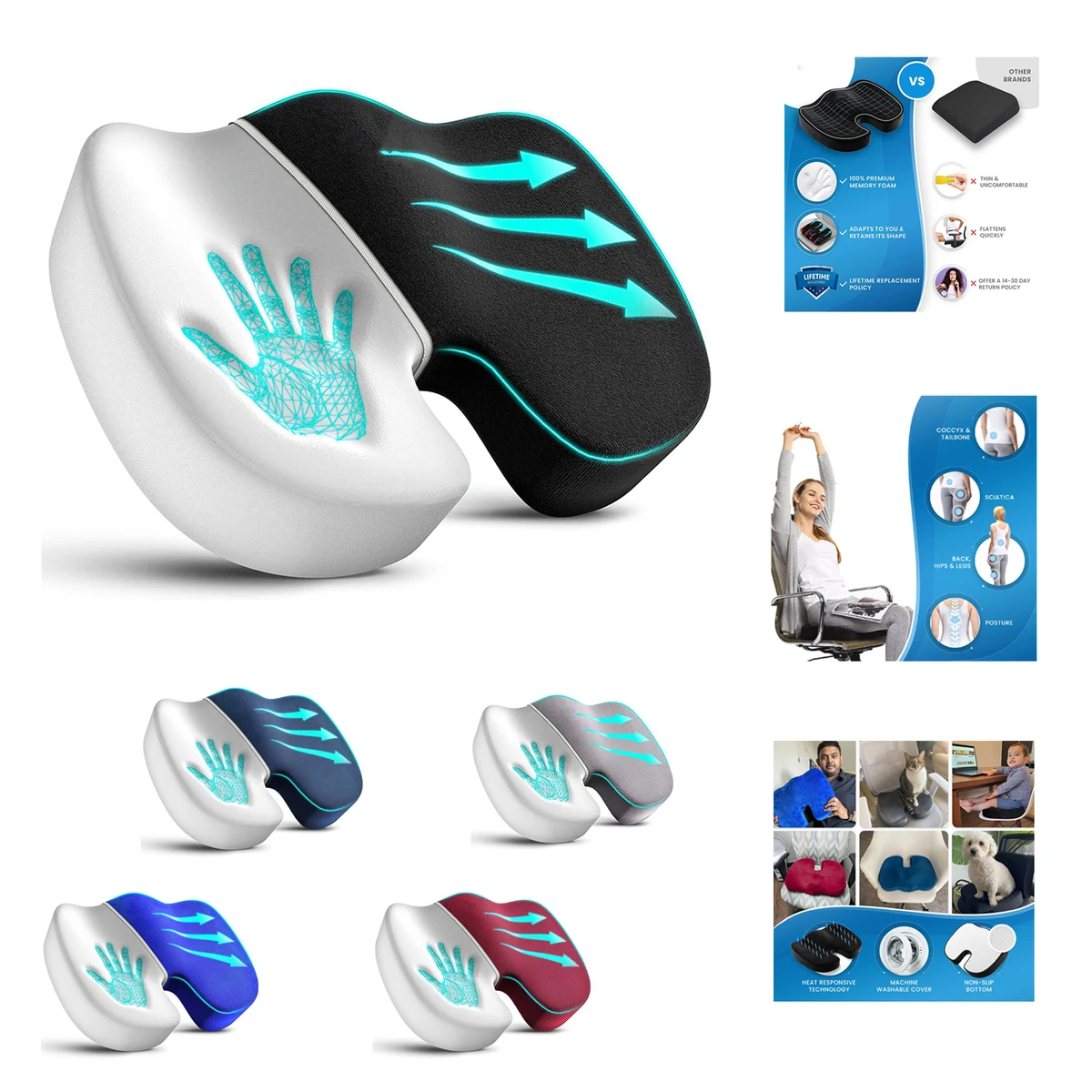 Office Chair Seat Cushion Pillow 1
