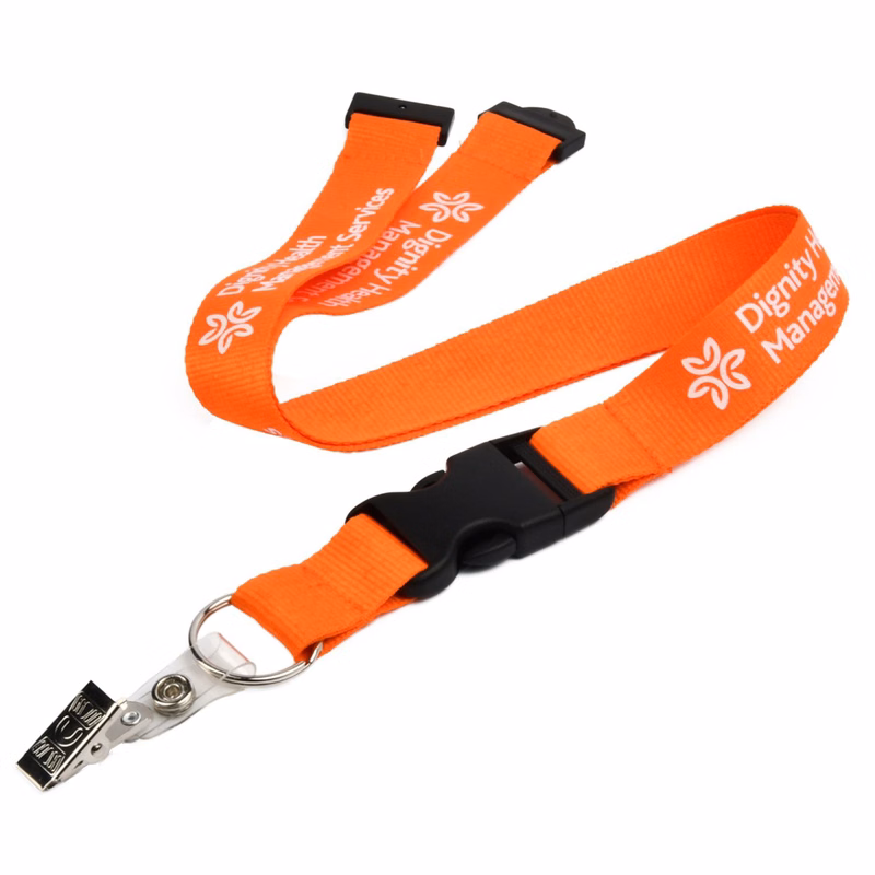 Polyester Lanyards w/ Buckle Release and Safety
