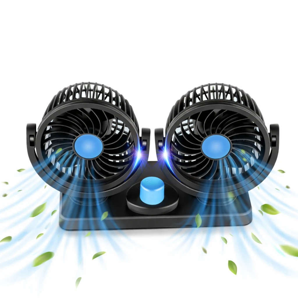 Dual Head Car Fan 1