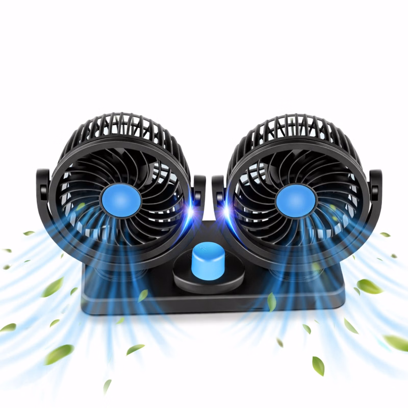 Dual Head Car Fan