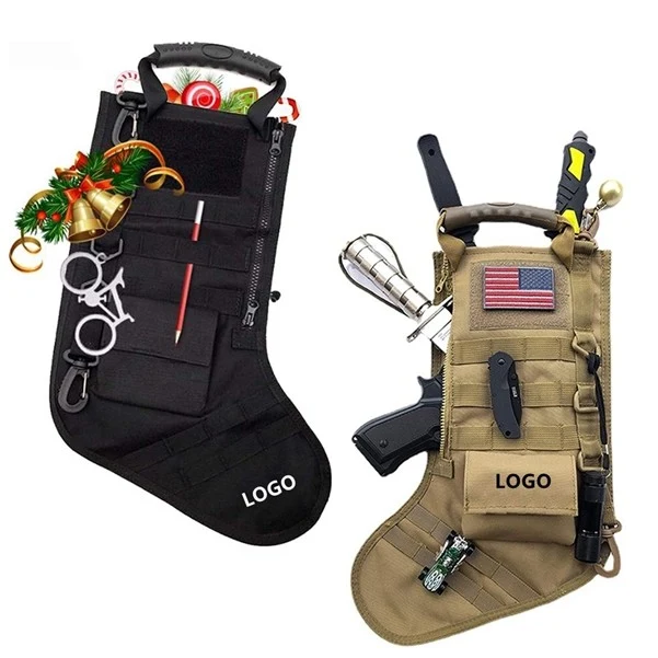 Tactical Christmas Stocking With Flag Patch 1