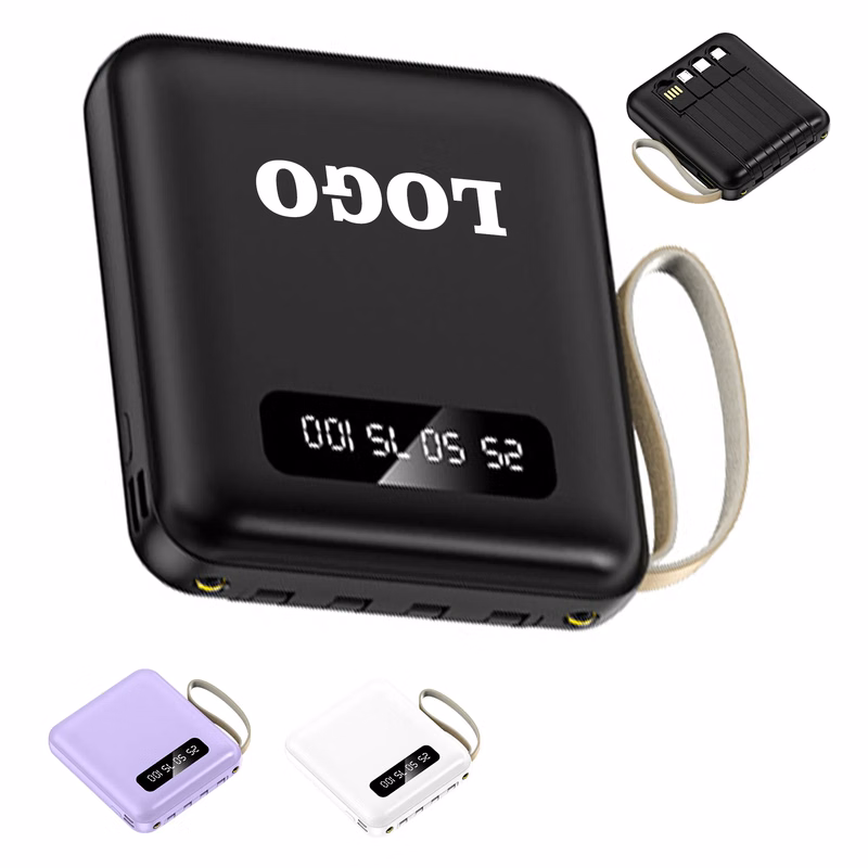 10000 mAh Mini Portable Digital Display Power Bank