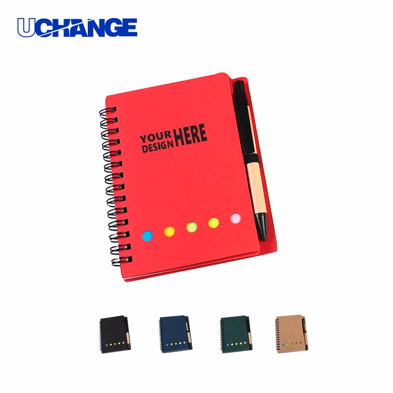 Coil-Bound Sticky Note Book