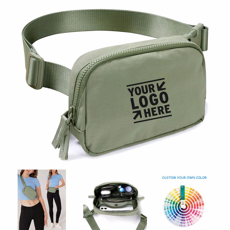 2-Way Zipper Unisex Belt Bag