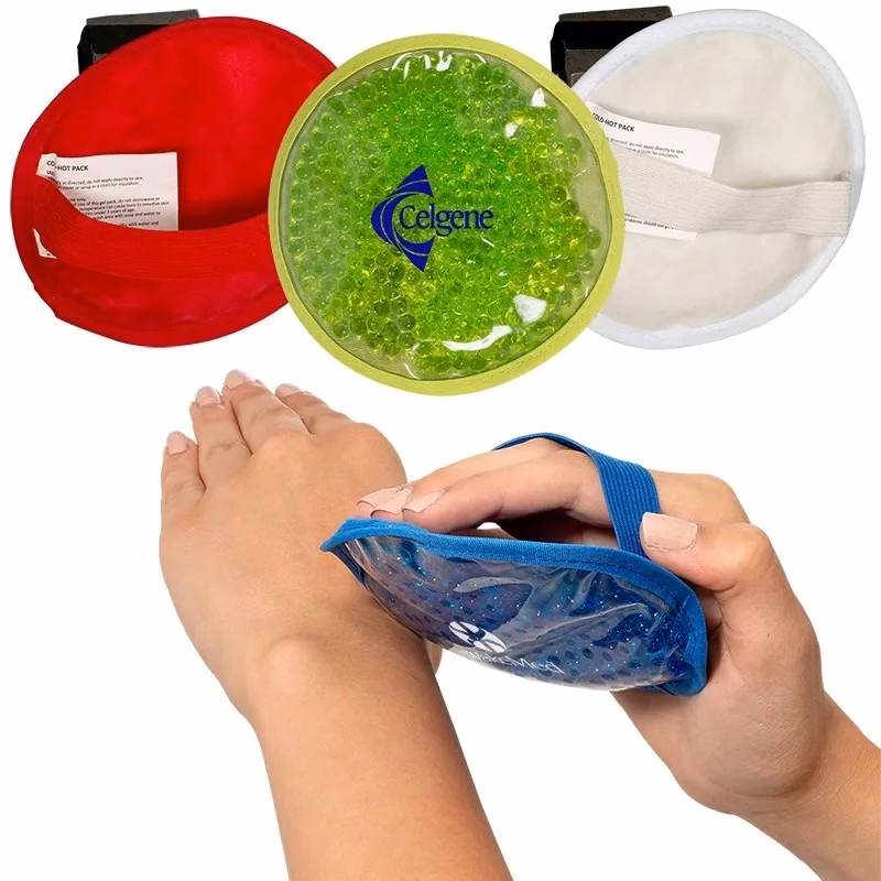 Round Hot/Cold Pack with Plush Backing