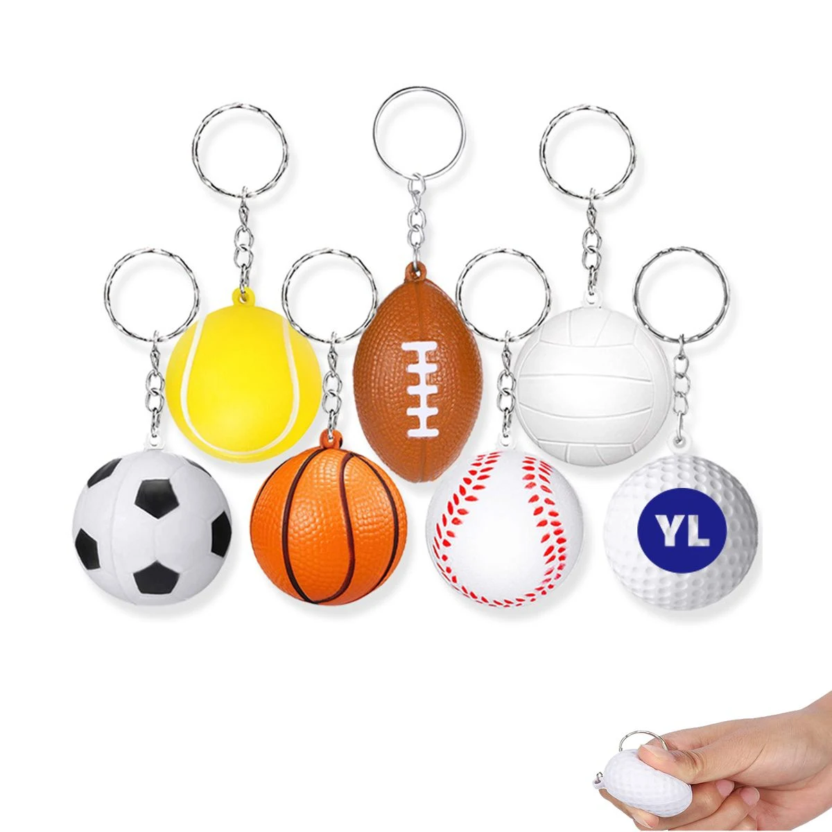 Golf Shape Keychain 1