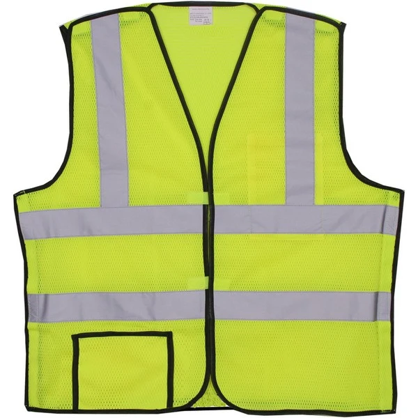 Polyester Yellow Mesh Safety Vest SV400 1
