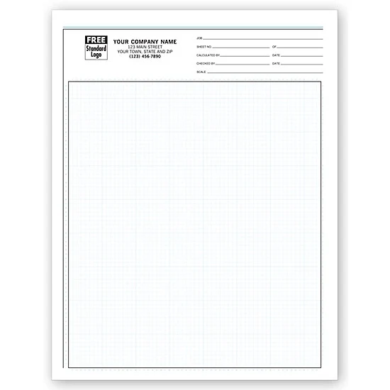 Graph Papers, Pro-Sketch, 1/8", Padded 1