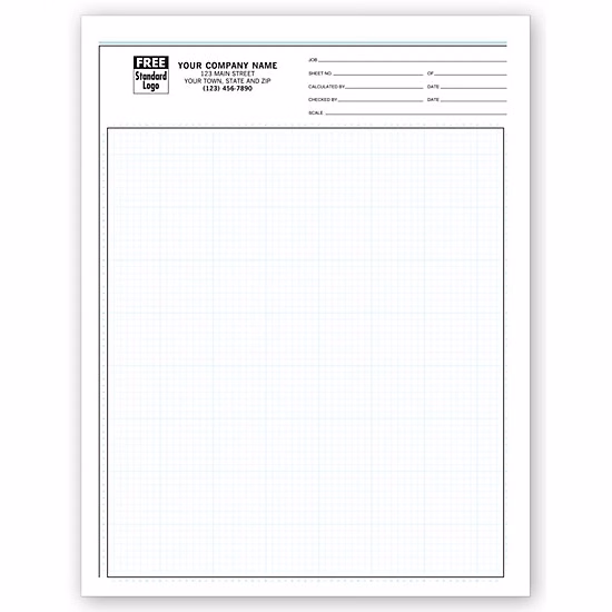 Graph Papers, Pro-Sketch, 1/8", Padded