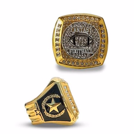 Fantasy Football Championship Ring Gold