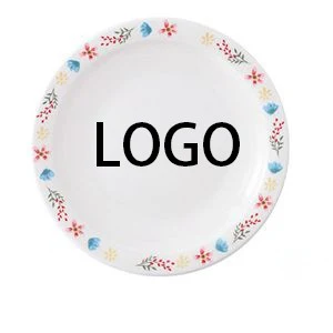 7.25 Inch Retro Floral Dinner Plate Serving Tray 1