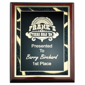 Rosewood Piano Finish Plaque (6"x8")