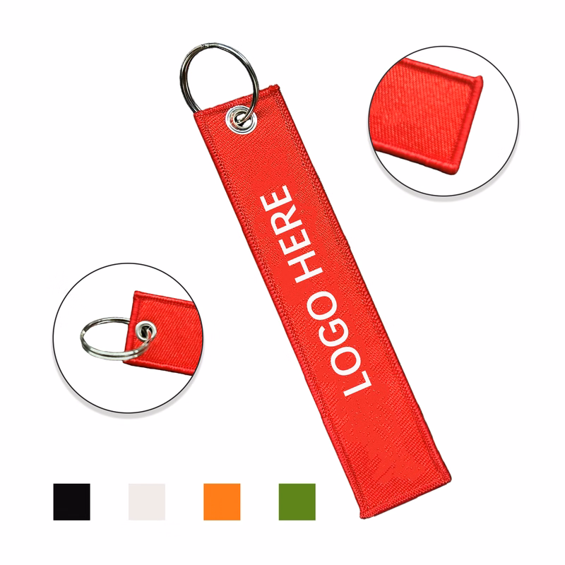 Embroidery Double Sided Keychain
