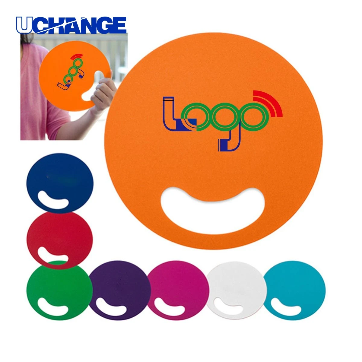 Summer Round Advertising Hand Fan 1