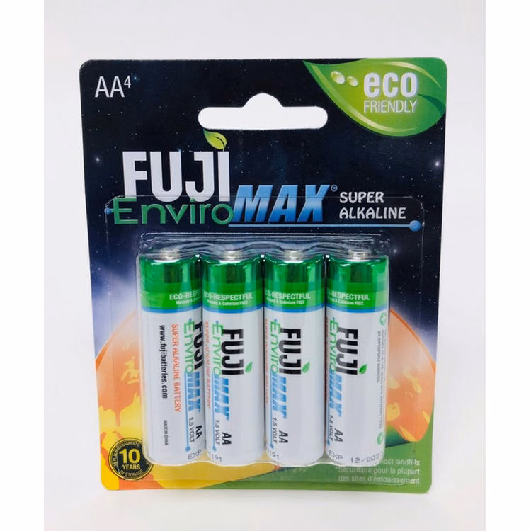 Fuji Enviromax Super Alkaline AA Batteries - 4 Pack