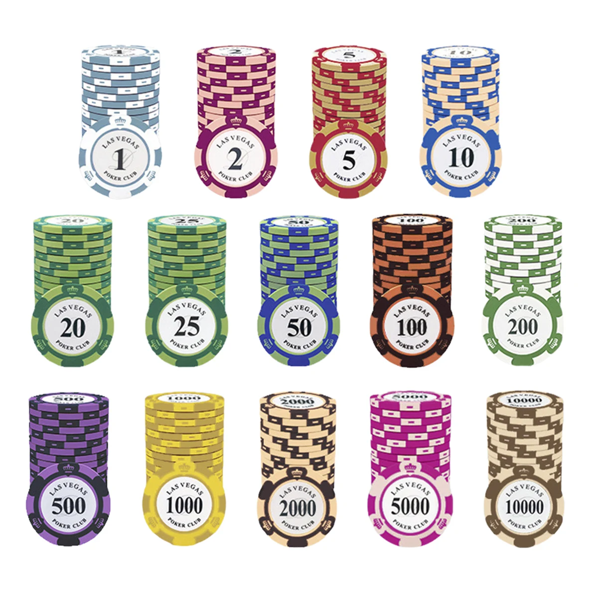 1.55" Professional Poker Tournament Chips 1