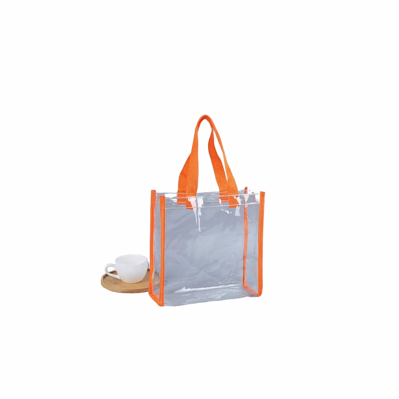 Transparent Polyvinyl Chloride Stadium Tote 11.9" x 11.9" x 6"