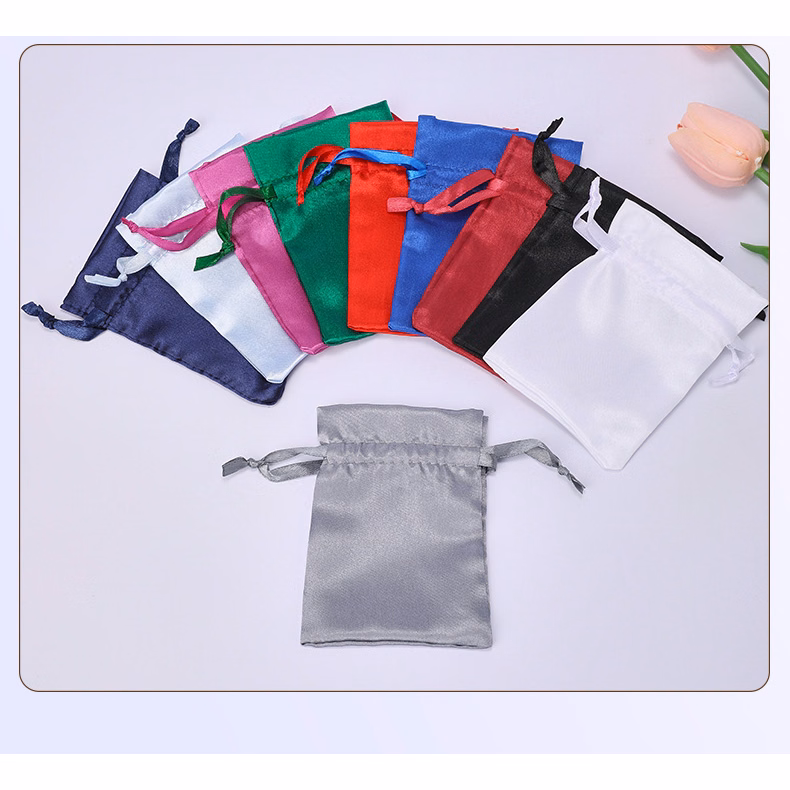Satin Gift Pouch Drawstring Bag