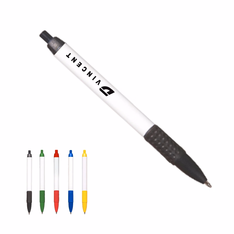 Click Pen With Rubber Grip