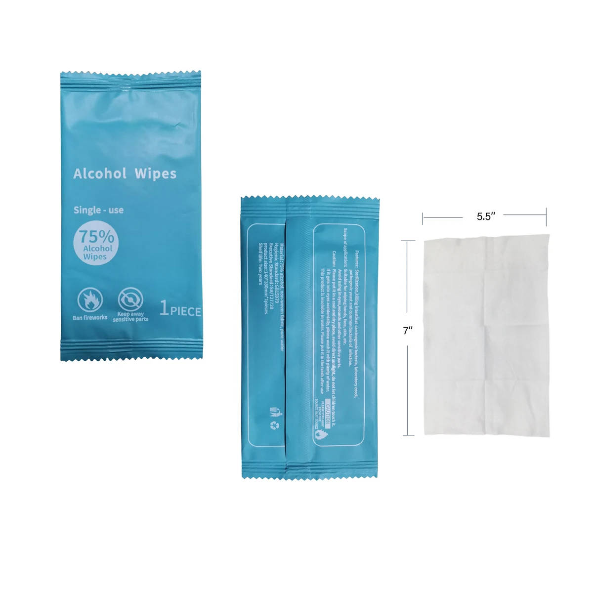 Disposable 75% Alcohol Wipes 1