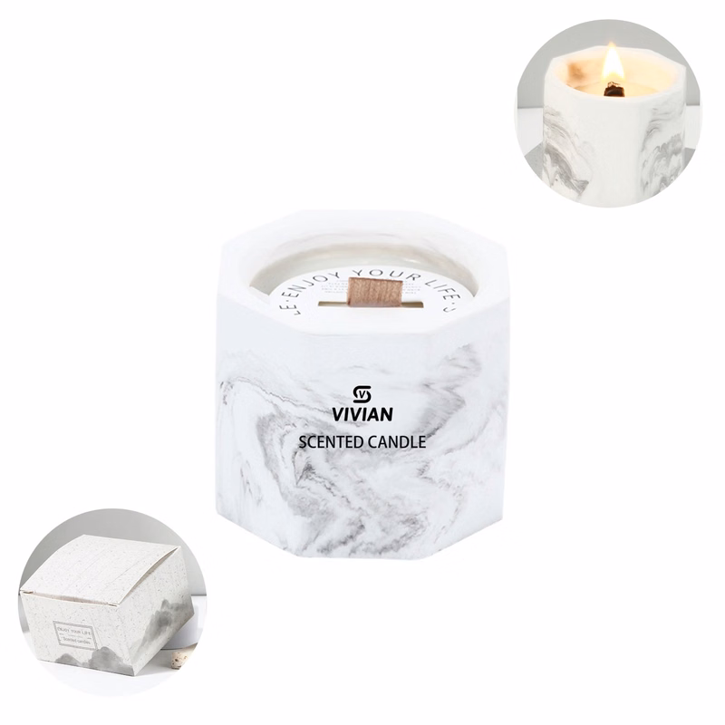 3.5 Oz. Marbled Scented Candles