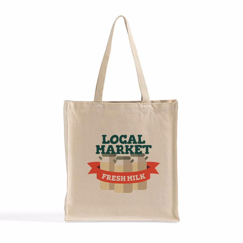 Organic Shopper Canvas Tote Bag