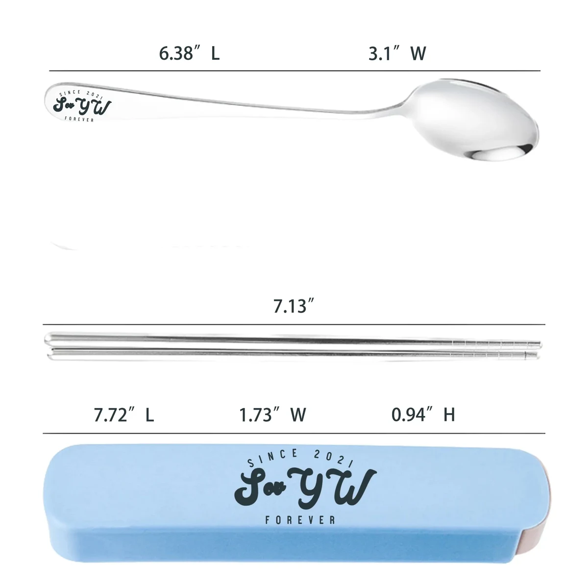 Portable Pull-Out Tableware CutleryTableware 2 Piece 1