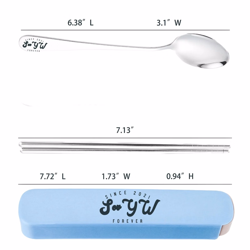 Portable Pull-Out Tableware CutleryTableware 2 Piece