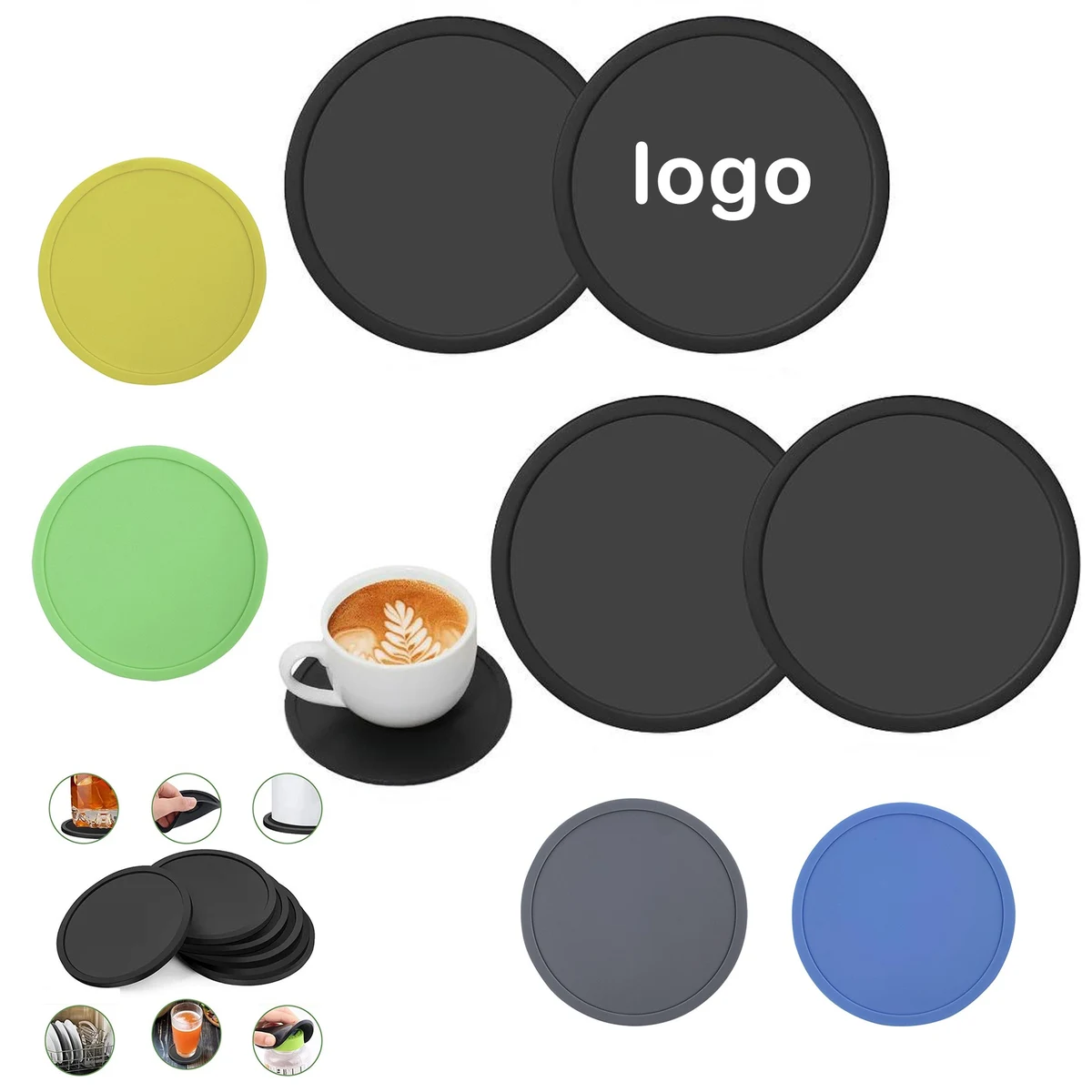 Circular Silicone Coaster 1