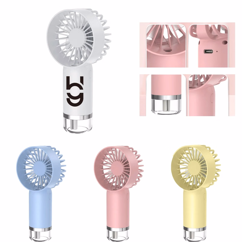 Logo Print Mini Portable Misting Fan