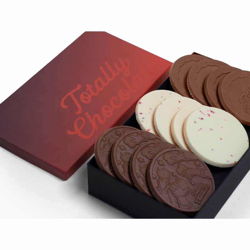 Gourmet 12-Piece Chocolate Cookie Gift Set with Classic Custom Packaging