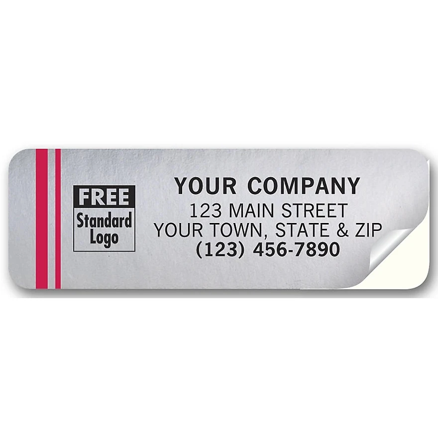 Tuff Shield Weatherproof Labels, Chrome Poly Film 1