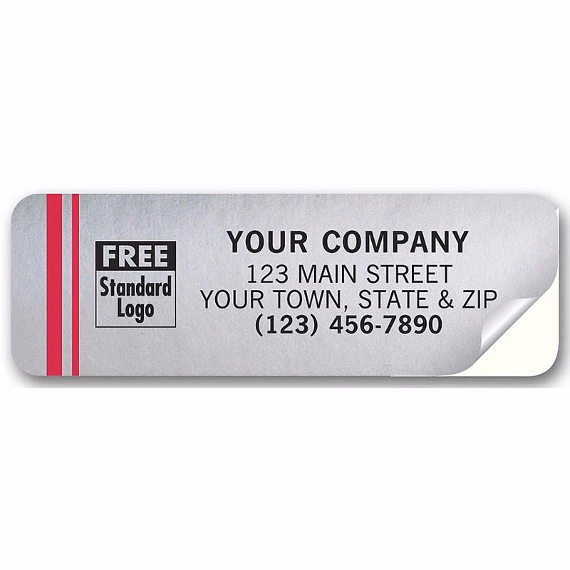 Tuff Shield Weatherproof Labels, Chrome Poly Film