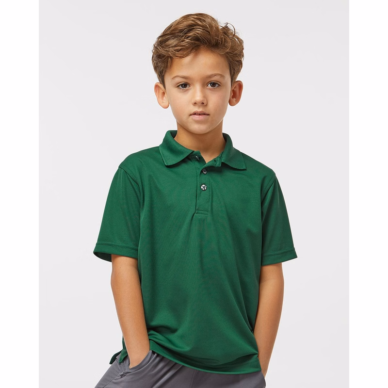 Youth Saratoga Performance Mini Mesh Polo - 108Y