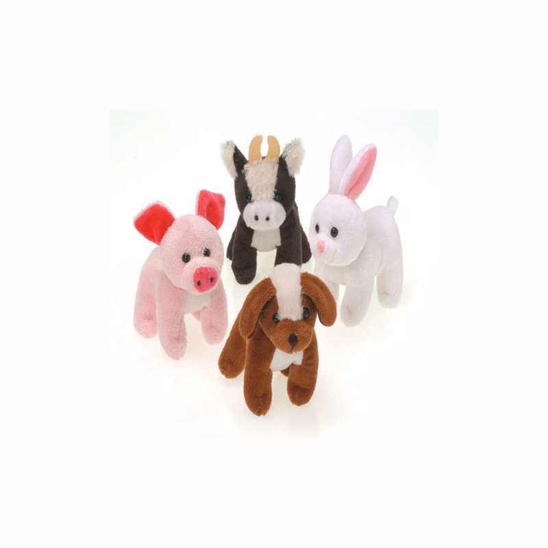 Farm Animal Plush Toys - Assorted 5"