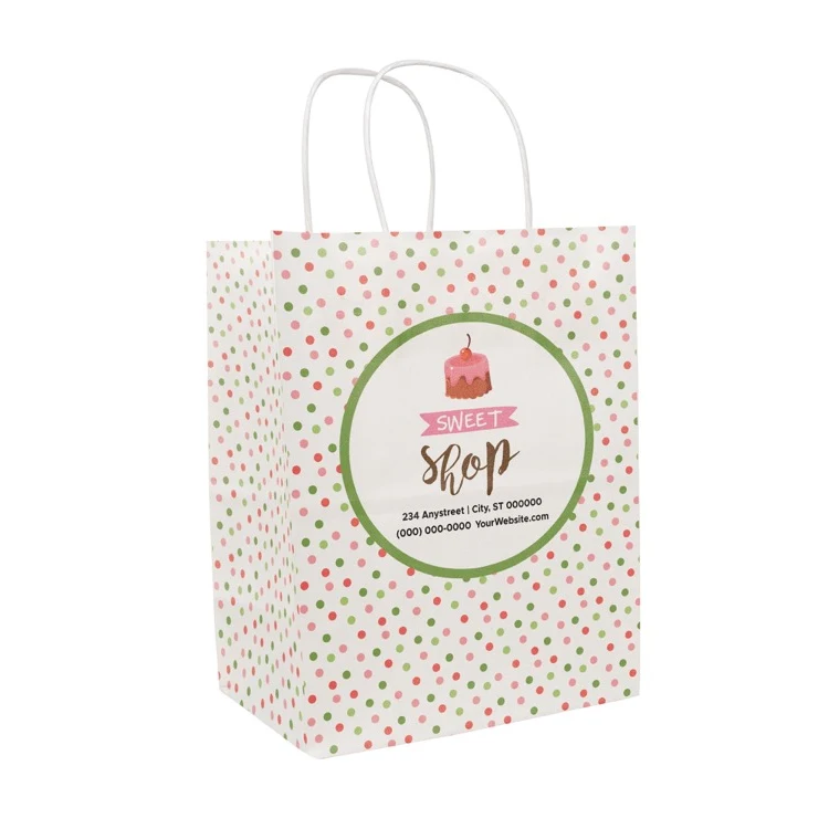 Christmas Scatter Design 1 Handle Shopper (8.5" x 10.5" x 5") 1