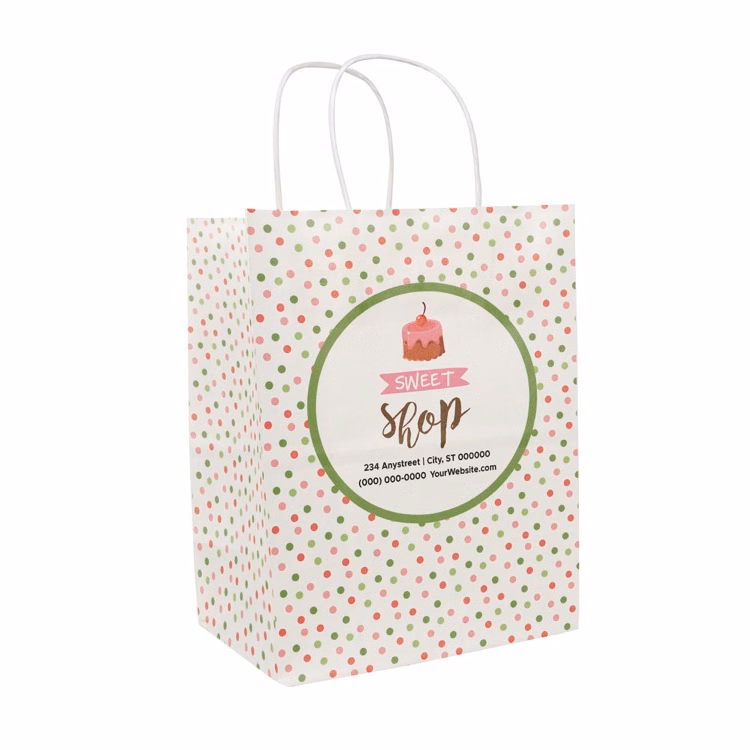 Christmas Scatter Design 1 Handle Shopper (8.5" x 10.5" x 5")