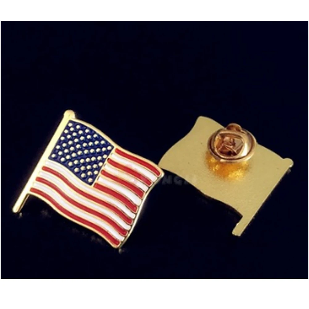 Usa Flag Flashing Pin 1