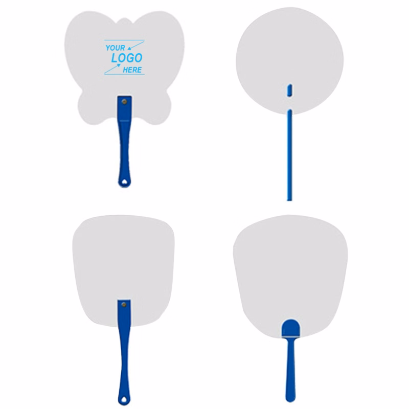 White Plastic Hand Fan