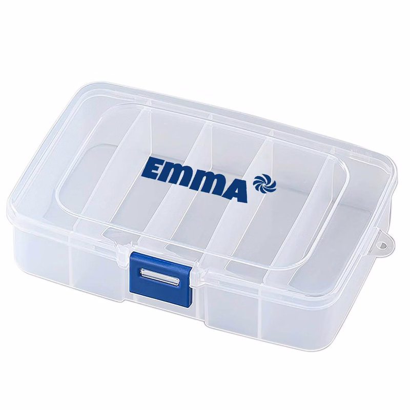 6-Grid Transparent Plastic Bead Organizer Box
