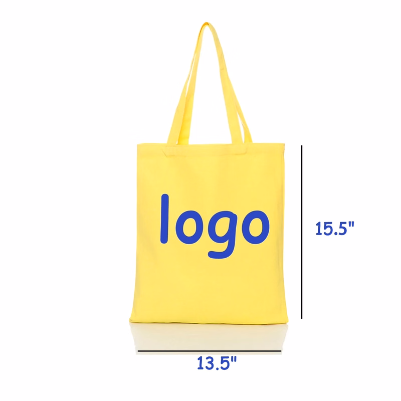 MOQ 10 Polyester Cotton Solid Color Hand-Held Canvas Bag