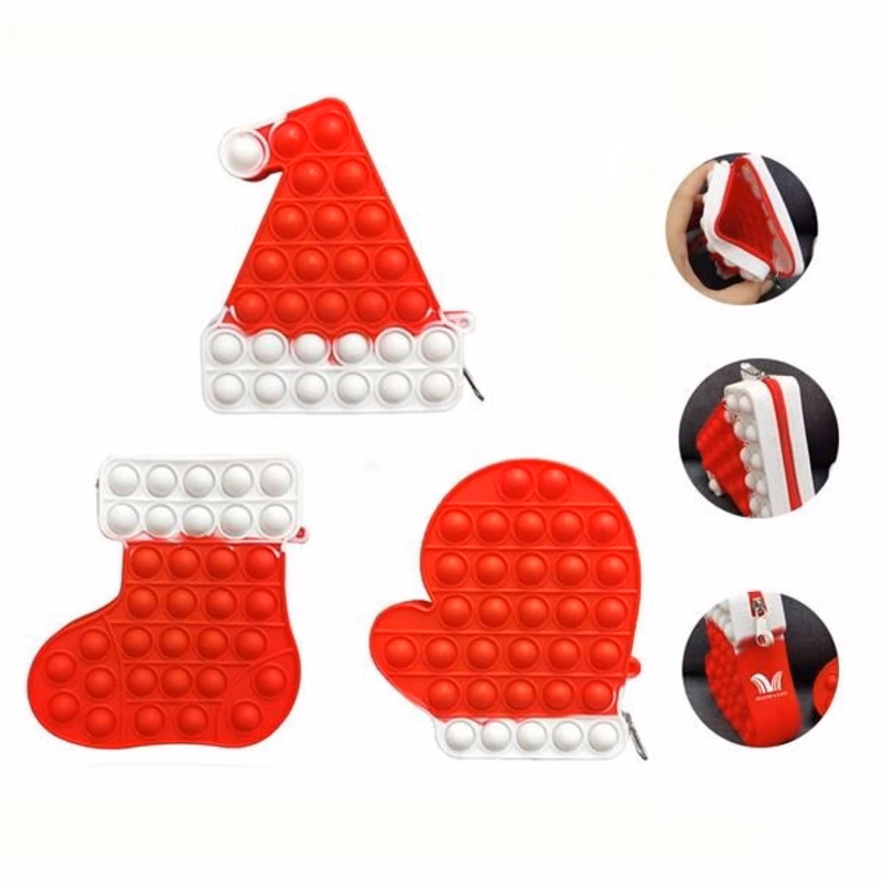 Christmas Stockings Silicone Wallet