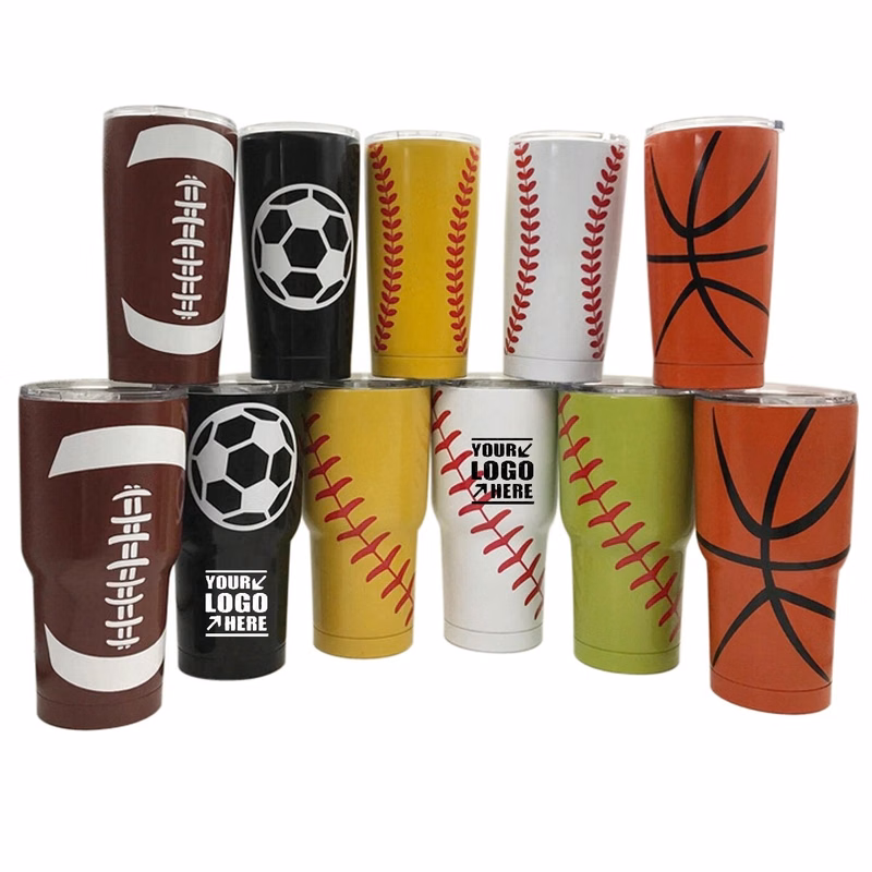 Football Print 20-30Oz Tumbler Ss Vacuum